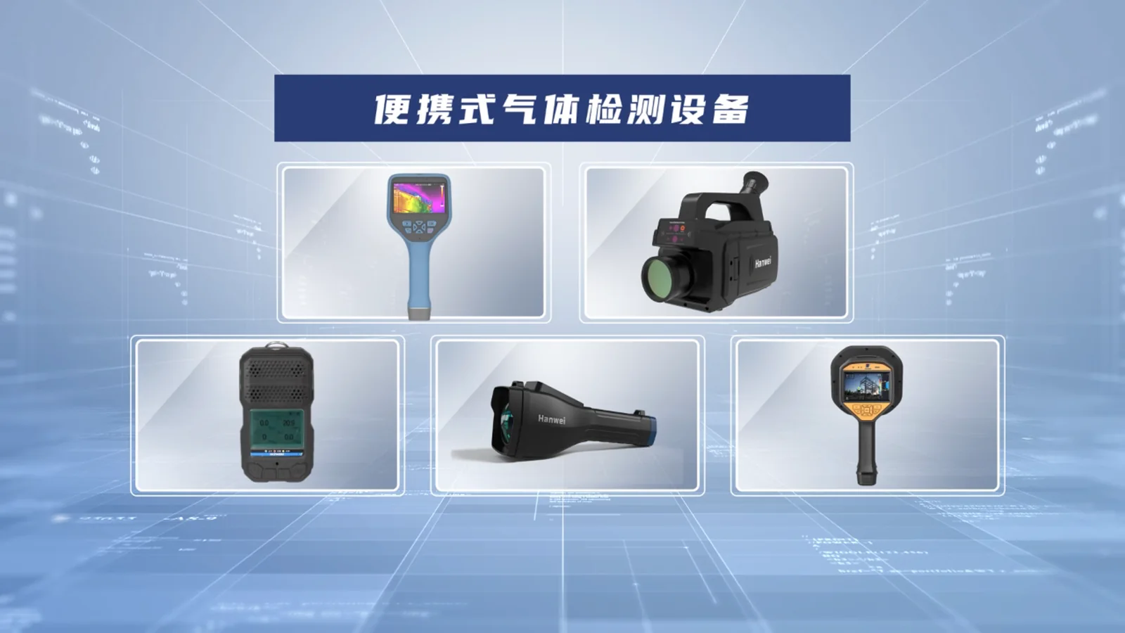 Portable gas inspection equipment shown in Hanwei's supply-chain feature